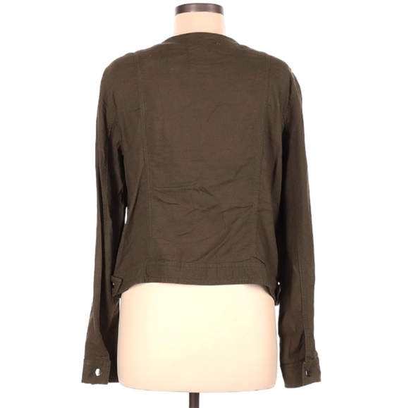 Gap Linen Motorcycle Jacket Size Medium - Picture 2 of 2